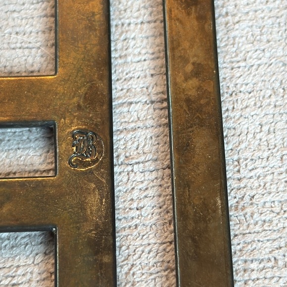 Vintage Italian Silver Plated Chinese Longevity Symbol Trivet Art Deco in Box - Picture 4 of 5